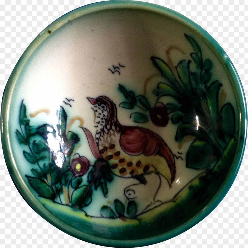 Plate Porcelain Rooster PNG
