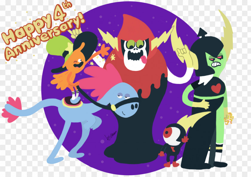 4th Anniversary Lord Hater Commander Peepers Drawing Cartoon PNG