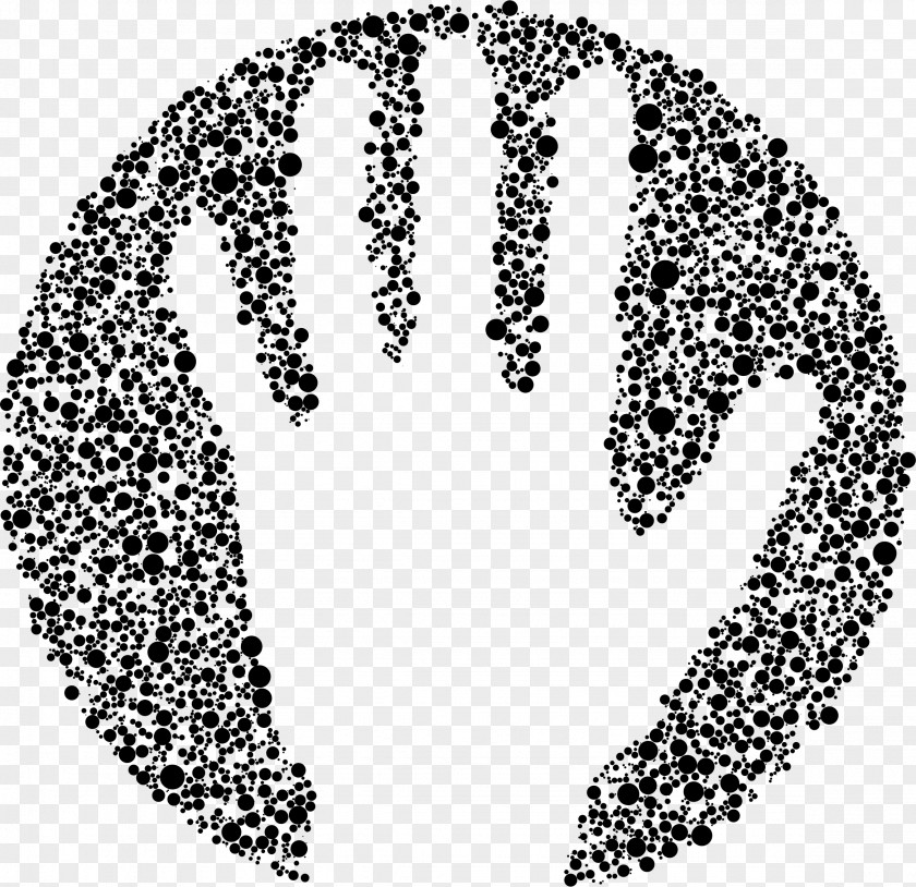 Hand Outline Handprint Clip Art Vector Graphics Image Drawing PNG