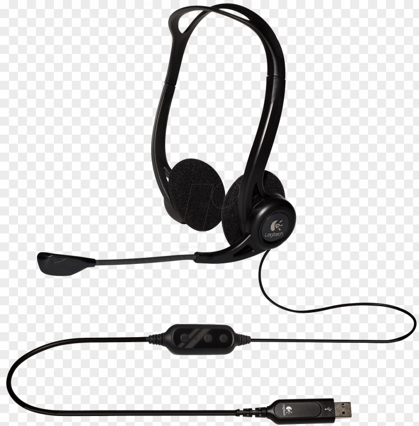 Headphones Microphone Logitech USB Digital Audio PNG
