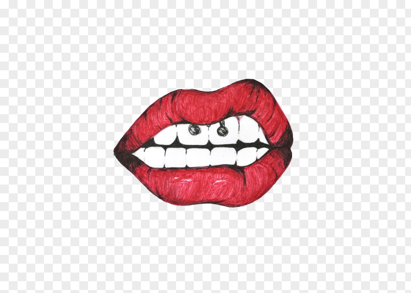 Lip Drawing Clip Art PNG