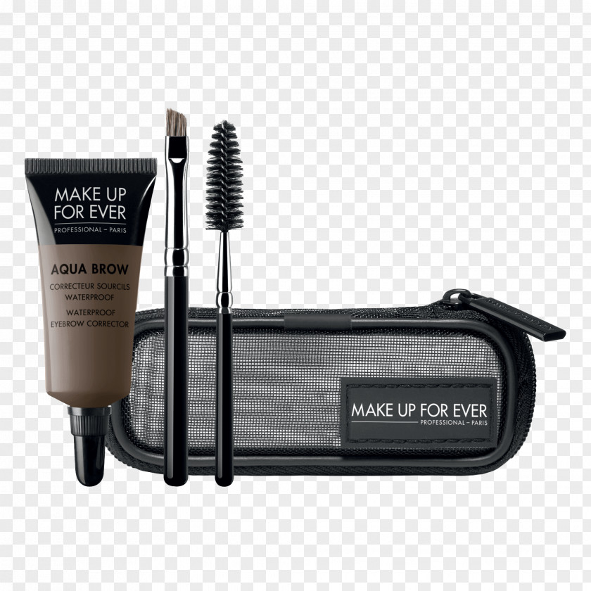 Make Up For Ever Aqua Rouge Brow Kit Waterproof Eyebrow Corrector Cosmetics Eye Shadow Sephora PNG