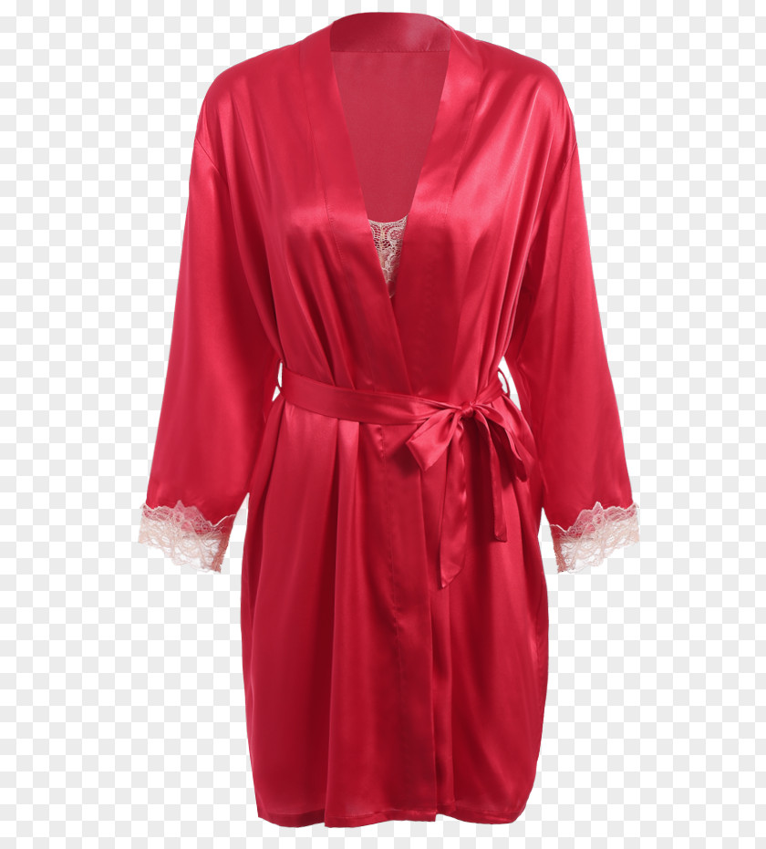 Red Silk Blouses For Women Bathrobe Slip Dress Clothing PNG