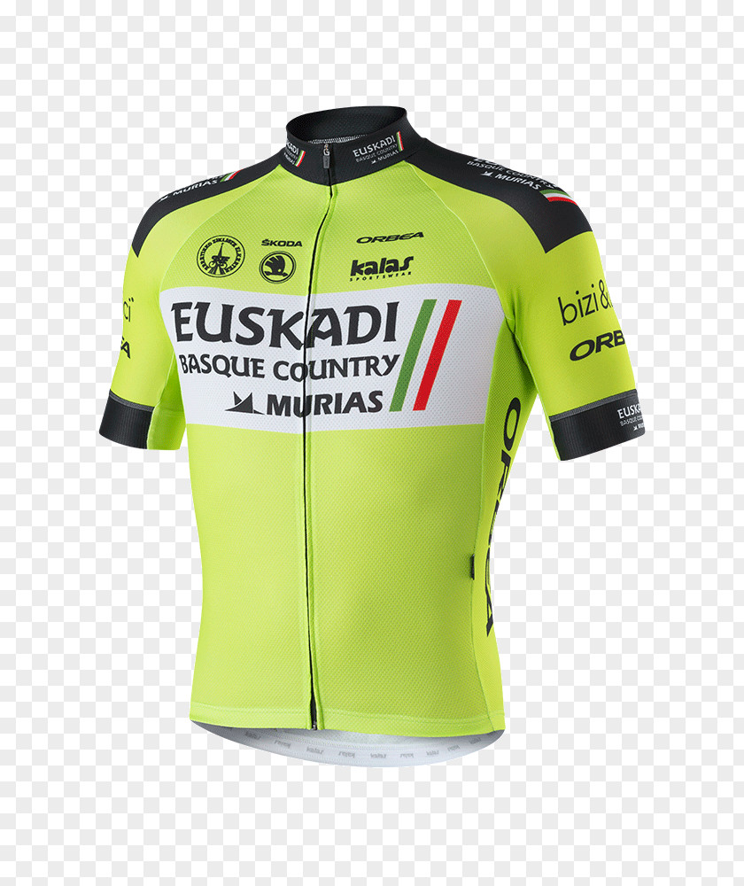 T-shirt Euskadi Basque Country-Murias Cycling Jersey PNG