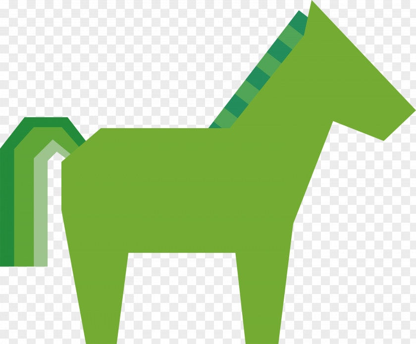 Horse Green Font Meter Line PNG