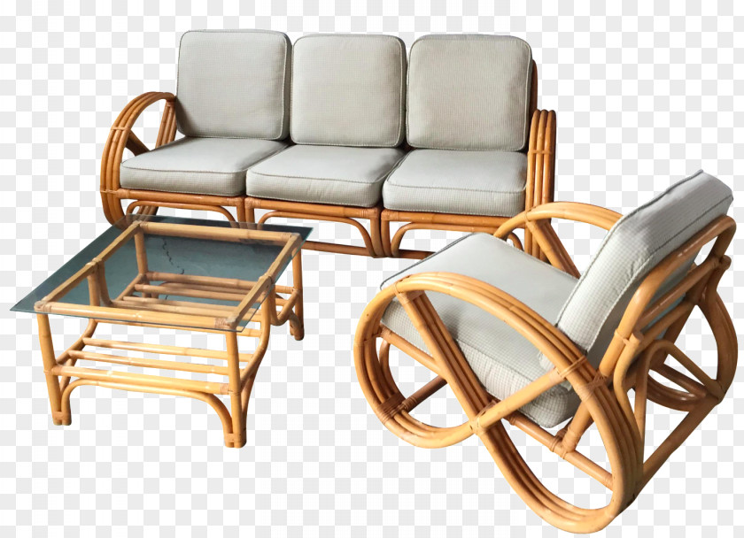 Rattan Furniture Table Chair Couch PNG