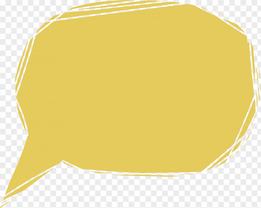 Yellow Hand Painted Dialogue Bubbles Speech Balloon Computer File PNG