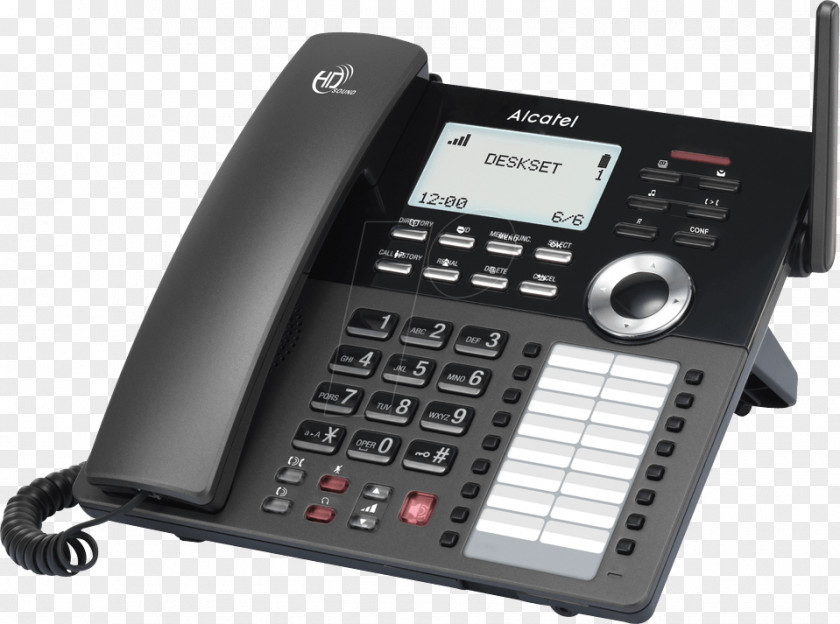 Digital Enhanced Cordless Telecommunications Telephone Voice Over IP Alcatel IP30 PNG