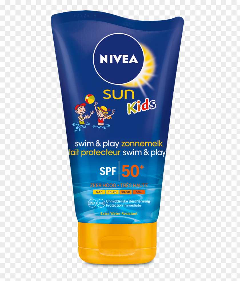 Kids Swimming Pool Sunscreen NIVEA Sun After Moisture Soothing Lotion Factor De Protección Solar PNG