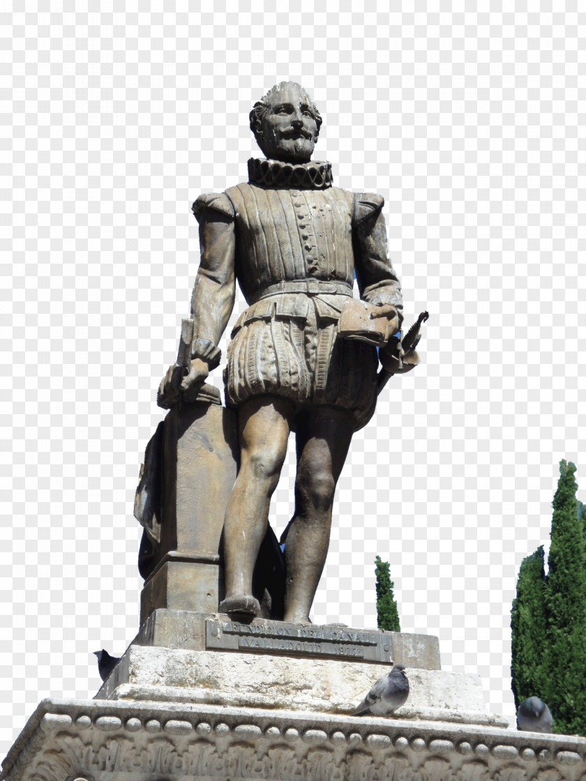 Miguel De Cervantes Estatua Statue Monument To Don Quixote PNG