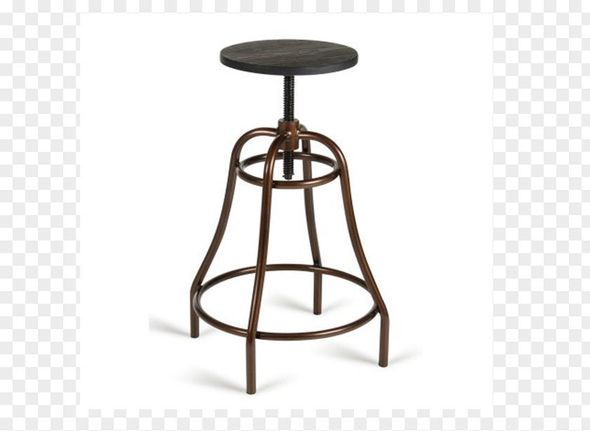 Seat Bar Stool Chair Bronze PNG