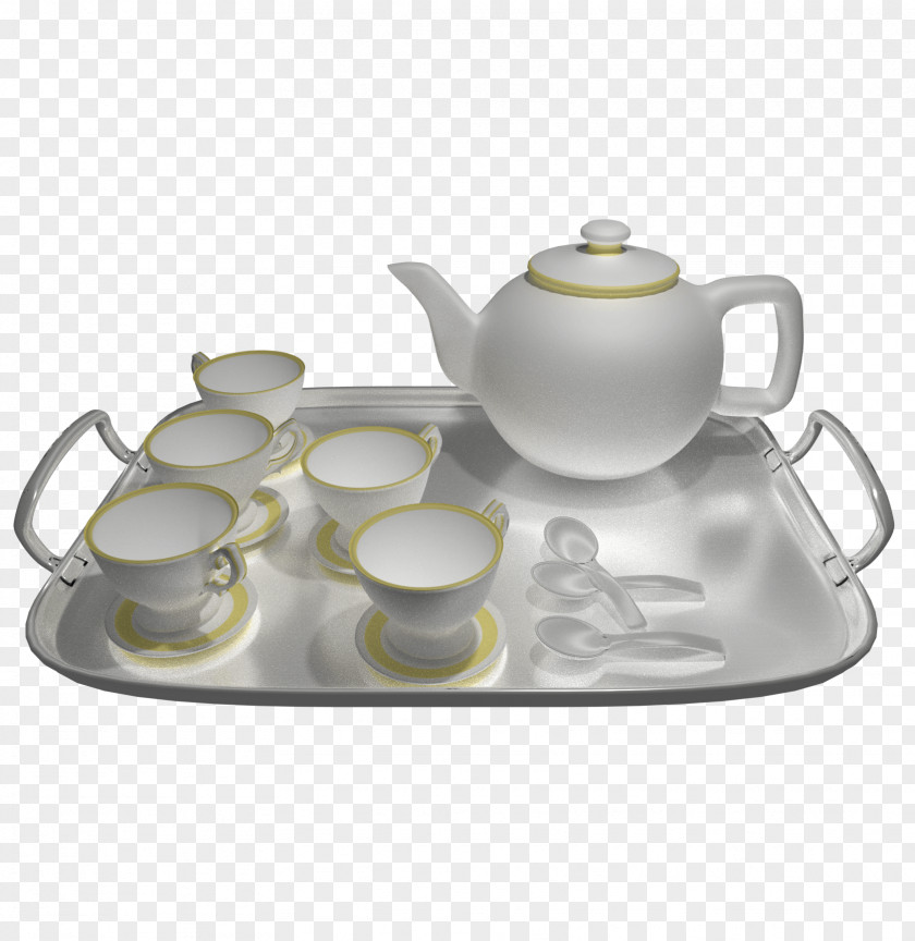 Tea Tableware Saucer Teapot Kettle PNG