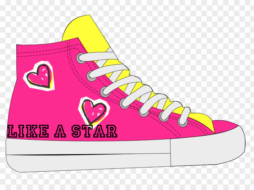 Design Sneakers Pink M Pattern PNG