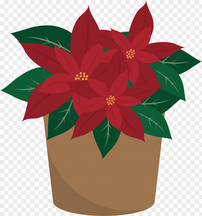 Poinsetia Sign Clip Art Poinsettia Openclipart Illustration Public Domain PNG