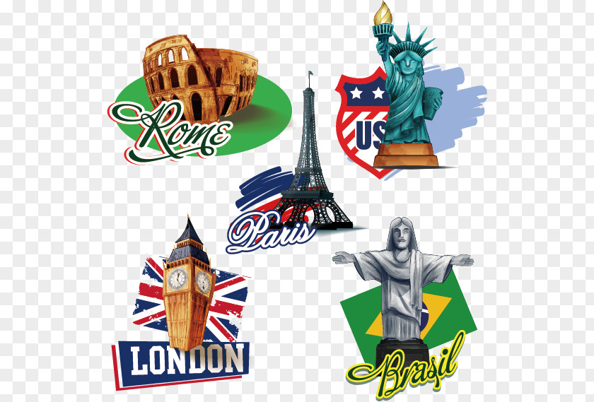Sights Of The World Vector London Architecture Illustration PNG