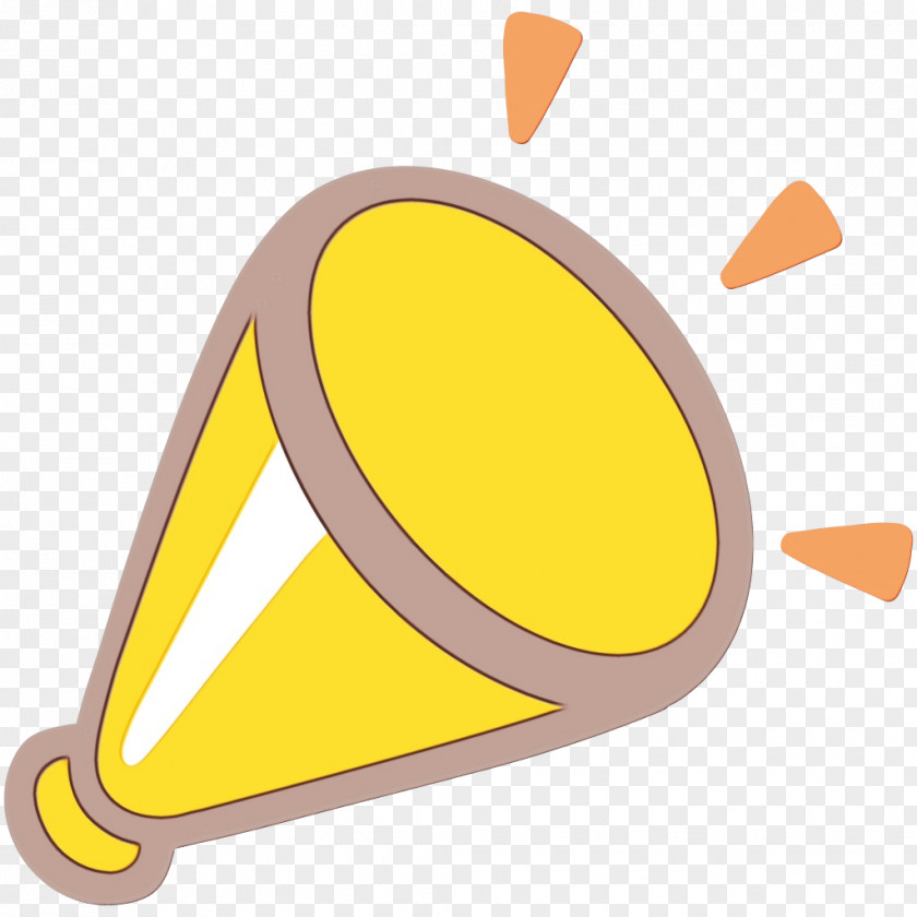 Cone Yellow Emoji PNG