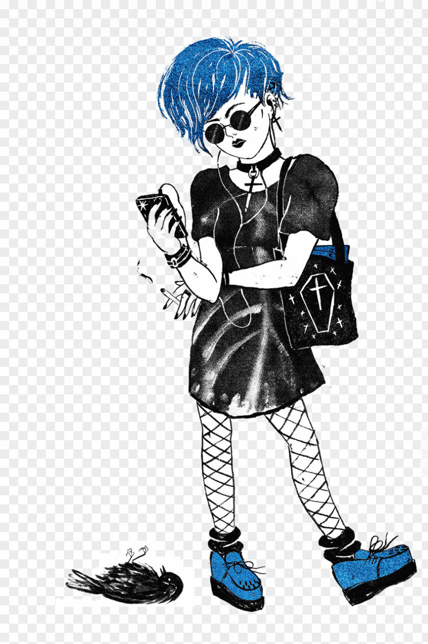 Drawing Goth Subculture Line Art PNG