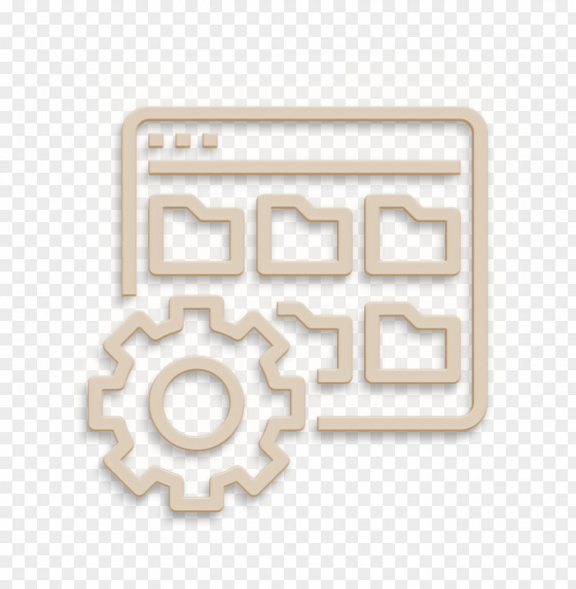 Folder Management Icon Data Web Development PNG