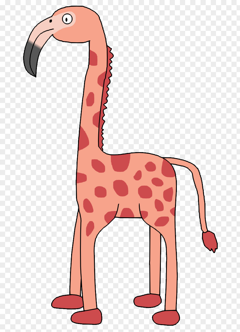 Giraffe Neck Terrestrial Animal Pink M Clip Art PNG