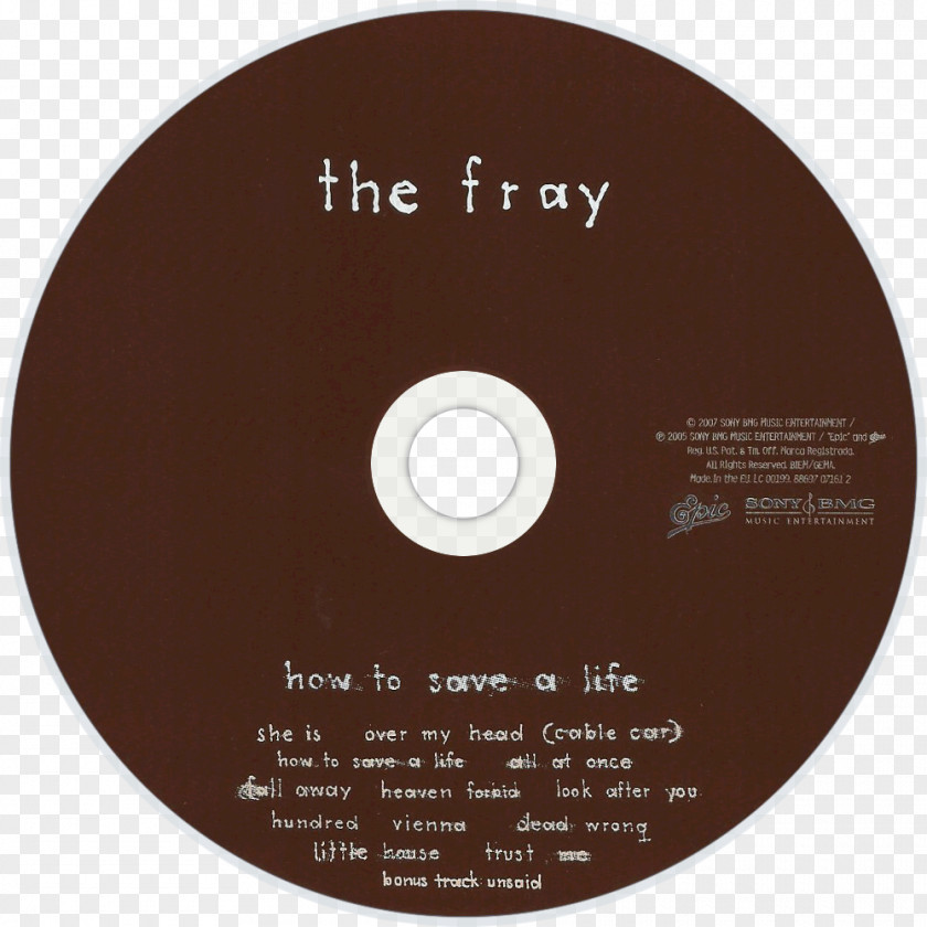 Save Life Compact Disc How To A The Fray Helios Album PNG