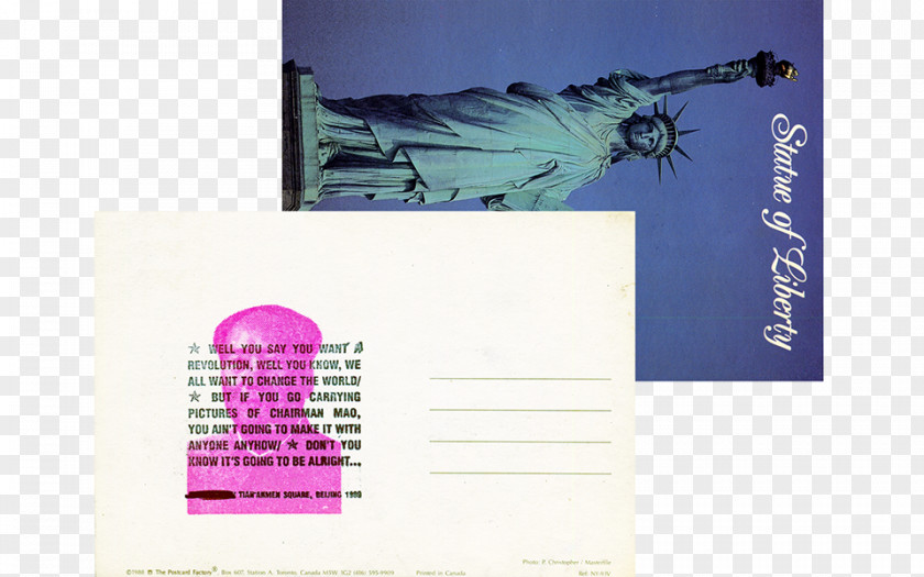 Tiananmen Statue Of Liberty Advertising Graphic Design Purple Violet PNG