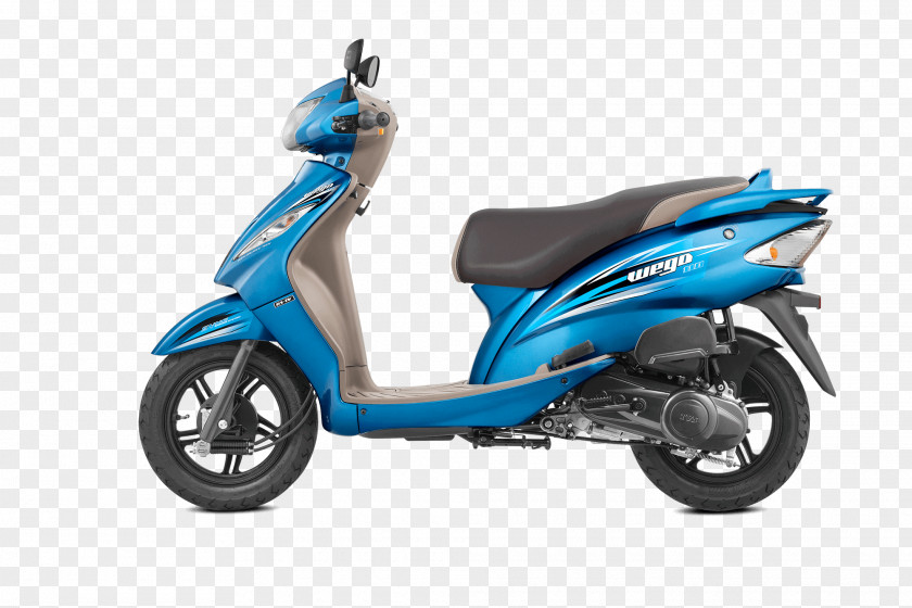 Blue Tone Scooter TVS Wego Car Motor Company Scooty PNG