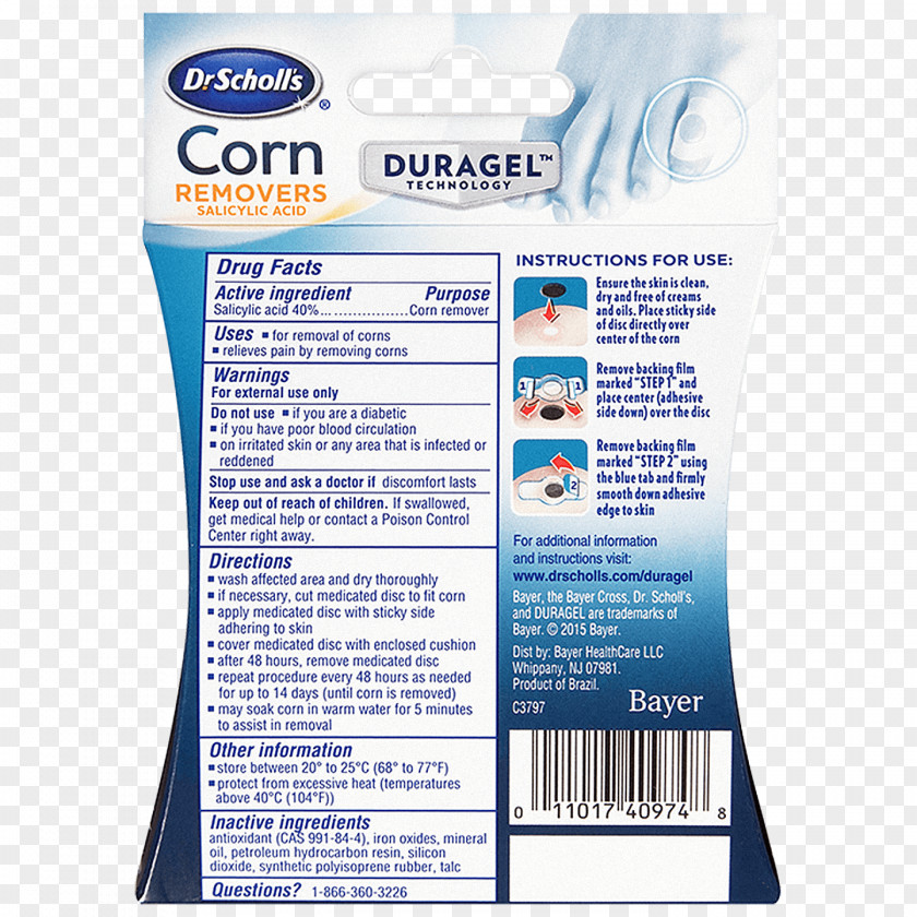 Corn Dr. Scholl's Callus Remover Salicylic Acid PNG