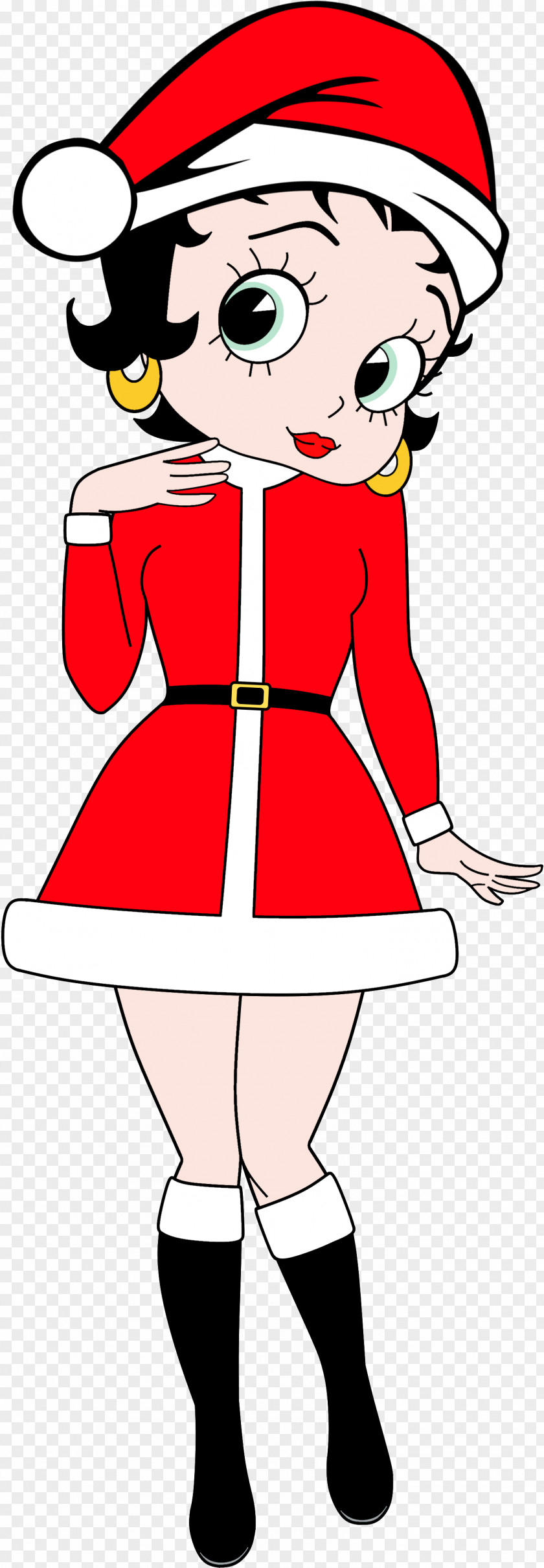 Santa Claus Betty Boop Cartoon Fan Art PNG