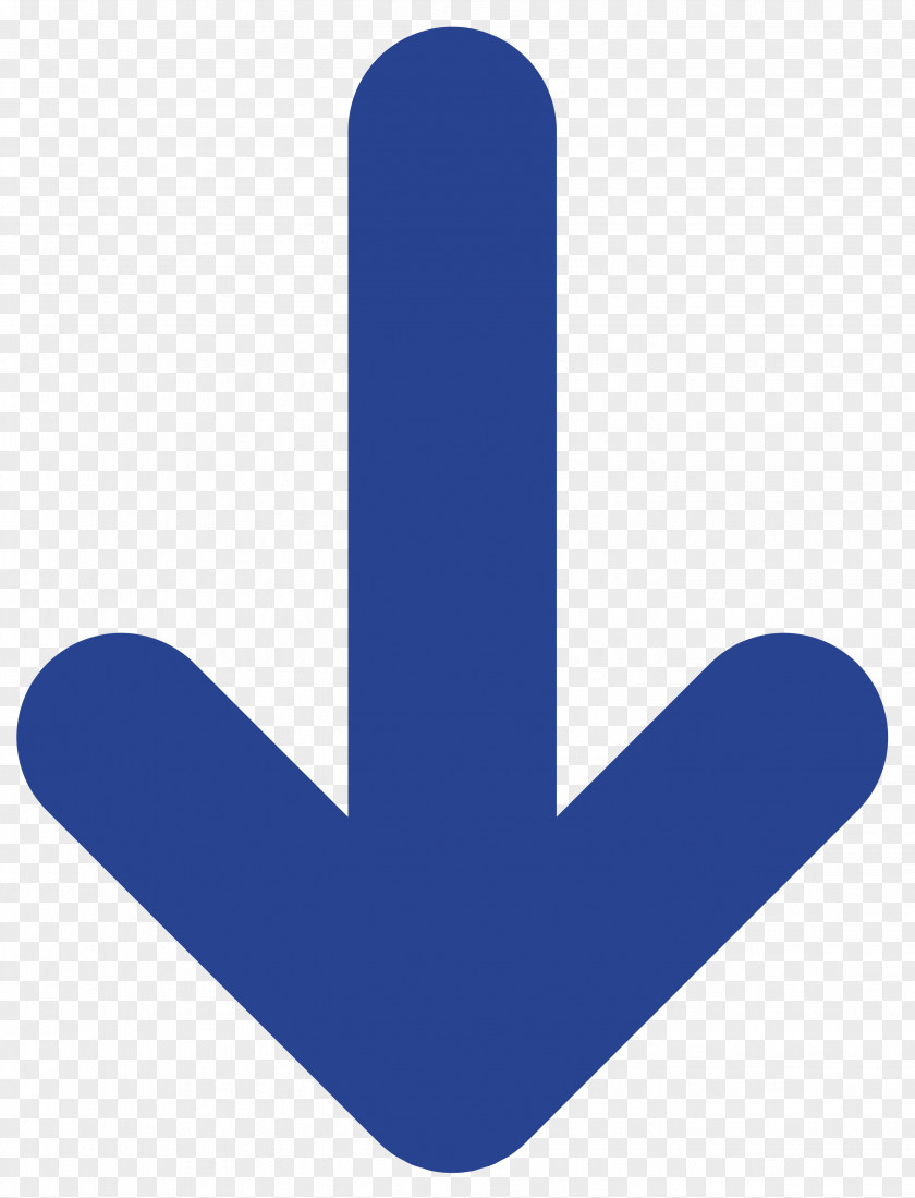 Arrow Down Hand Pattern PNG