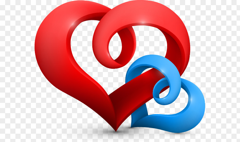 Heart 3D Computer Graphics Three-dimensional Space PNG