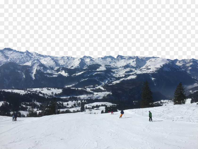 Mountain At The Foot Of Ski Resort Alps Winter Alpine Skiing Snow PNG