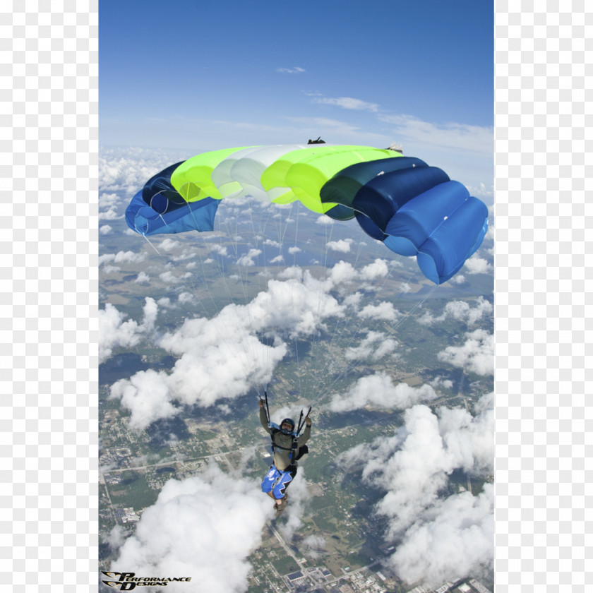 Parachute Tandem Skydiving Kite Sports Paratrooper Adventure PNG