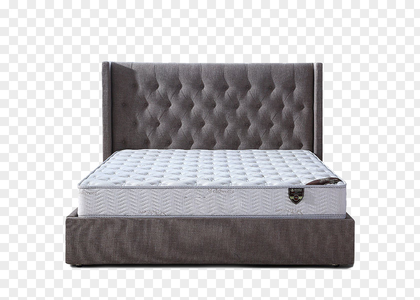 Cloth Bed Mattress Size Frame Box-spring PNG