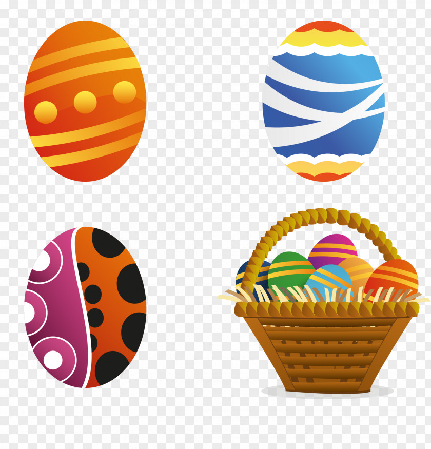 Easter Eggs Decorated Vector Bunny Egg Decorating PNG
