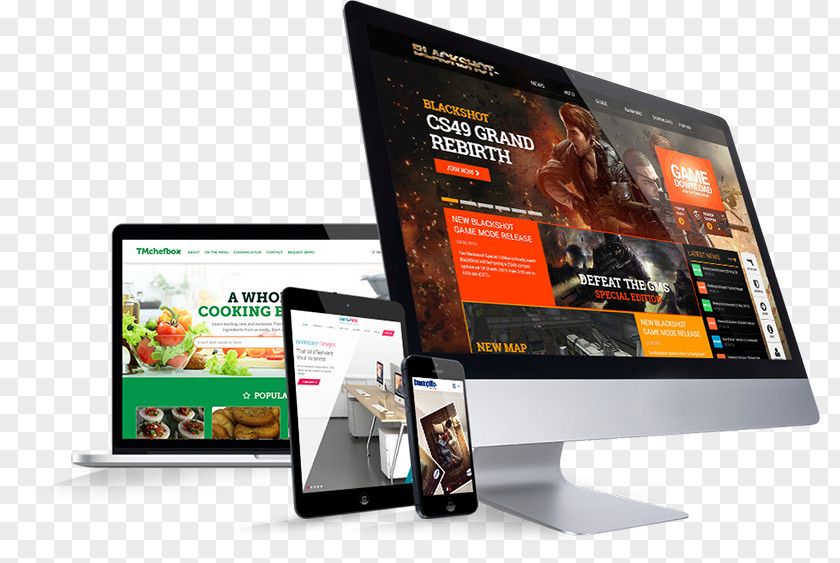 Web Design Images Development Responsive Website PNG