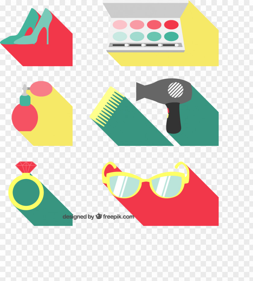 Women Flat Articles Vector Material Downloaded, Download Euclidean Icon PNG