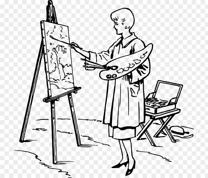 Painting Easel Artist Drawing PNG
