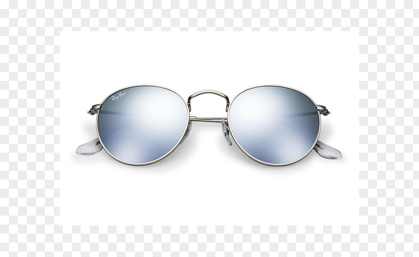 Sunglasses Ray-Ban Aviator Mirrored Silver PNG