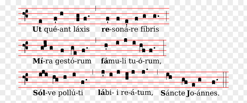 Virgin Mary Printing Ut Queant Laxis Hymn Musical Note Notation PNG