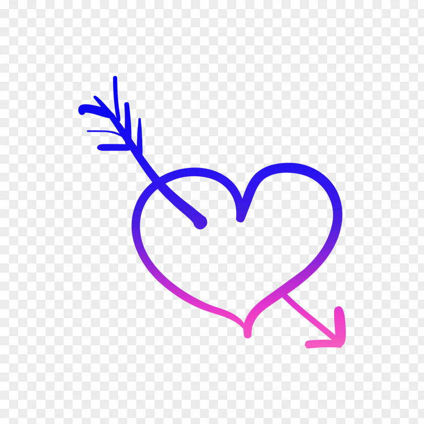 Heart Line Point Clip Art Purple PNG