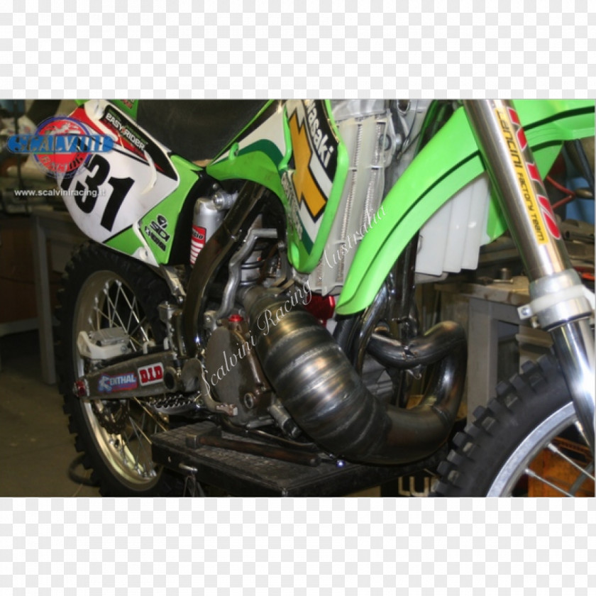 Motorcycle Exhaust System Tire Kawasaki KX250F PNG