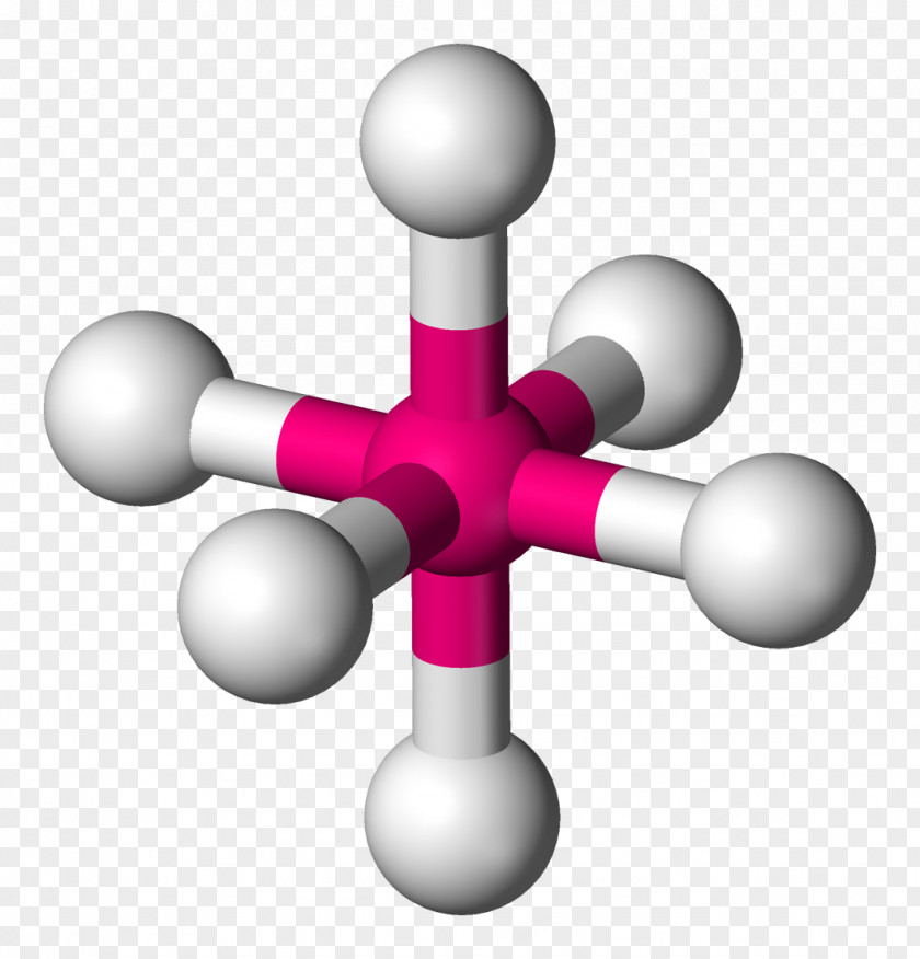 3d Octahedral Molecular Geometry Molecule VSEPR Theory Octahedron PNG