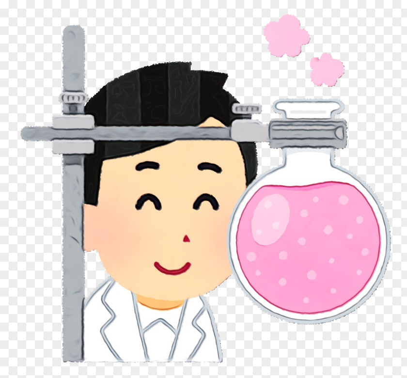 Cartoon Head Pink Cheek Smile PNG