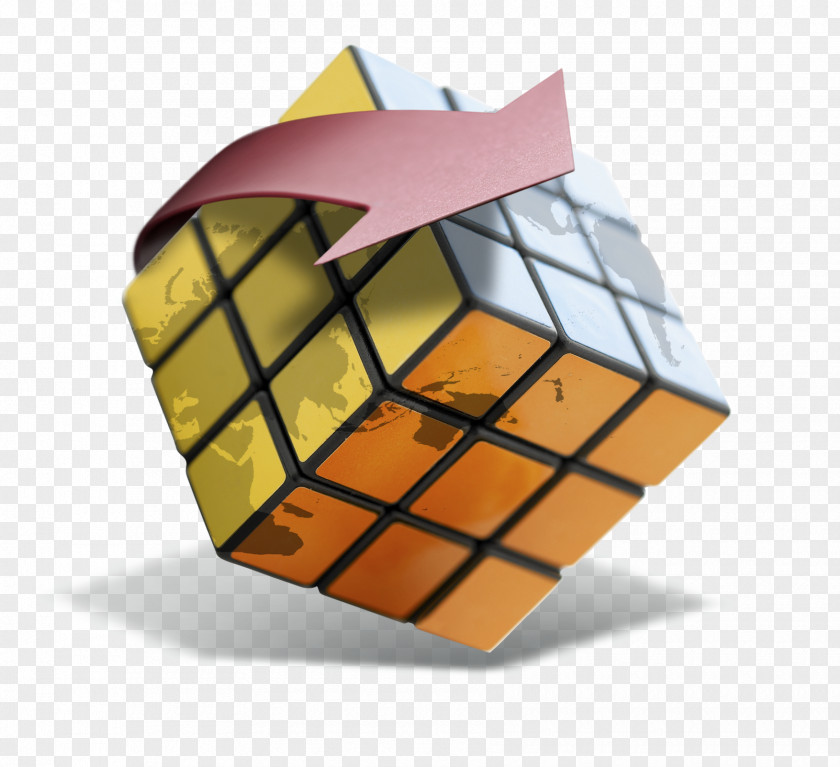 Cube Arrow Rubiks Three-dimensional Space PNG