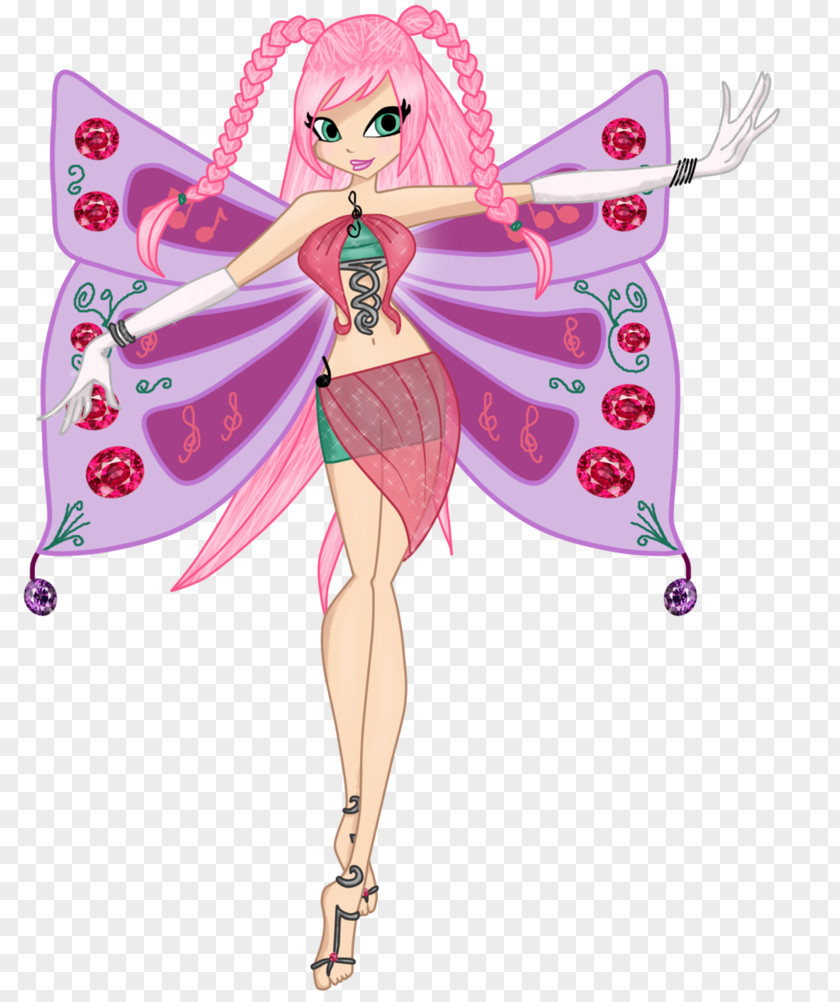 Fairy Costume Design Magenta Barbie PNG