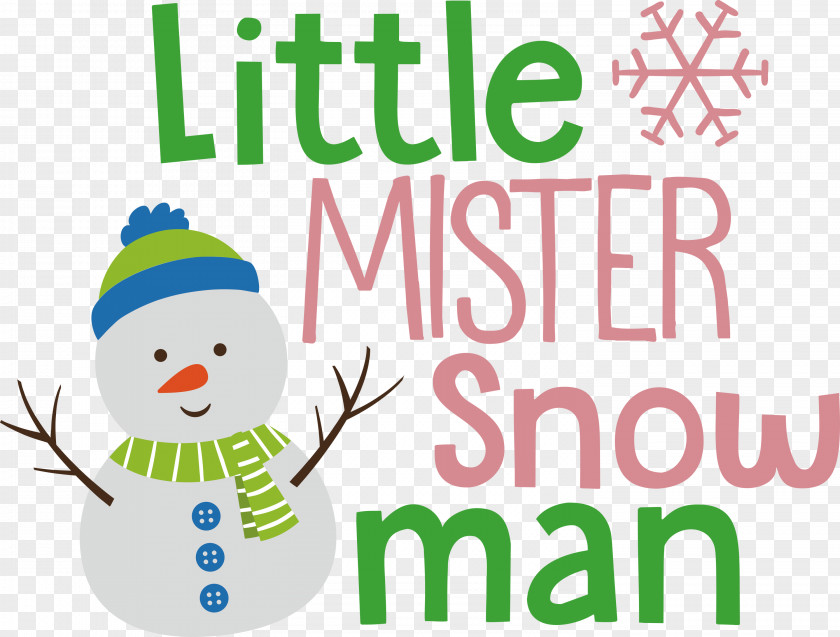 Little Mister Snow Man PNG