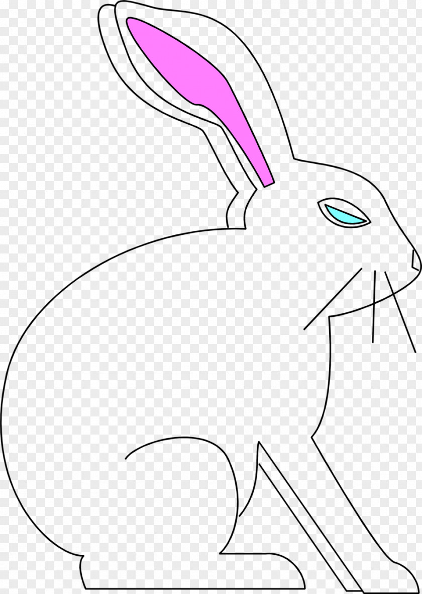 Rabbit Illustration Domestic Hare Line Art PNG