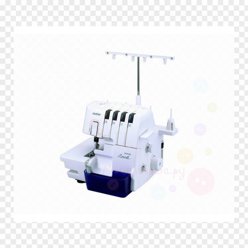 Sewing Machine Overlock Machines Seam PNG