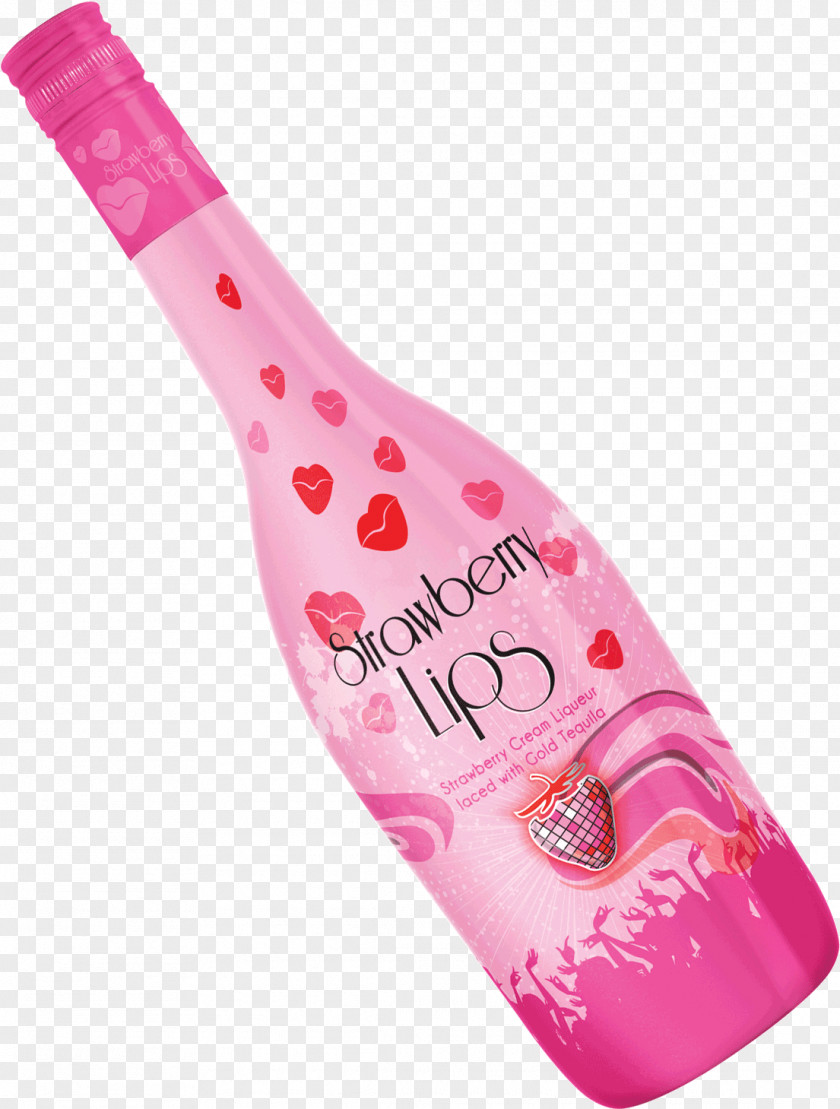 Strawberry Splash Lip Liqueur Distilled Beverage Alcoholic Drink Tequila PNG