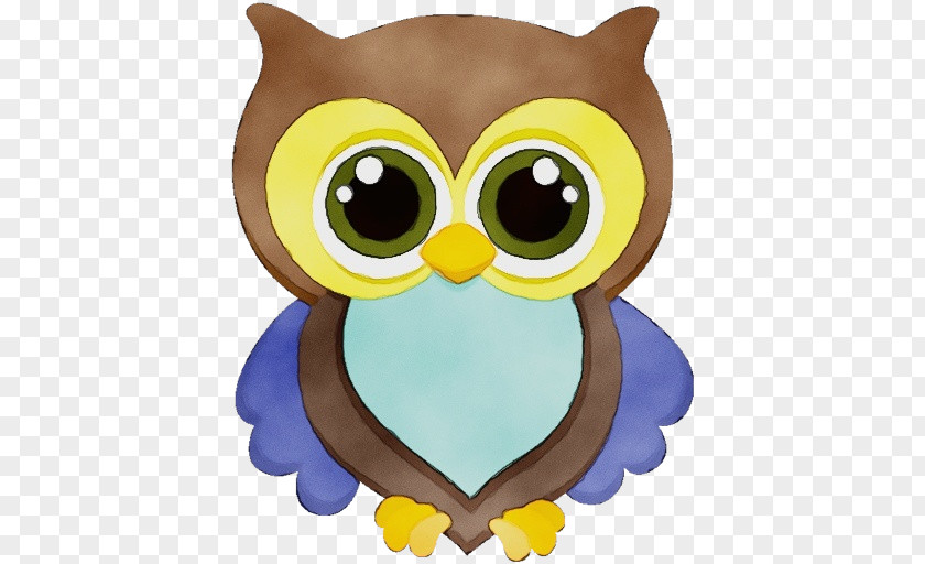 Animation Yellow Owl Cartoon Bird Of Prey PNG